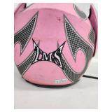 TMS DOT Pink Full Face Motorcycle Helmet Size Small (55-56cm)