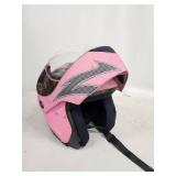 TMS DOT Pink Full Face Motorcycle Helmet Size Small (55-56cm)