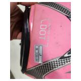 TMS DOT Pink Full Face Motorcycle Helmet Size Small (55-56cm)