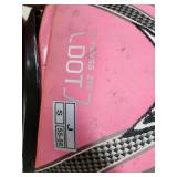 TMS DOT Pink Full Face Motorcycle Helmet Size Small (55-56cm)