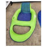 Pair of SwimWays Spring Float Recliner Pool Lounges