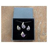 Necklace, Earrings and Ring Matching Set