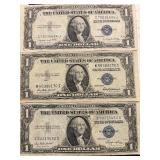 1935 Blue Seal $1 Dollar Silver Certificates