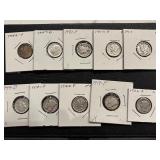 Mercury and Roosevelt Silver Dimes