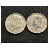 1964 and 1964-D Kennedy Half Dollars