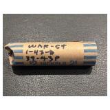 Jefferson Silver War Nickel Roll