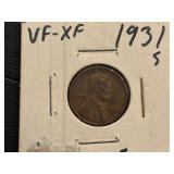 1931-S Lincoln Cent Only 866,000 Minted