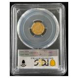 1862 Gold Dollar Indian Princess PCGS VF Damage