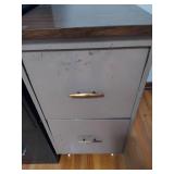 Two Vintage File Cabinets