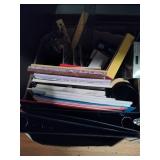 Large Metal Desk & Huge Lot of Office Supplies