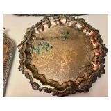 Lot of Silver Plated Tea Service and Serving Trays inc. Ellis Barker, Sheridan