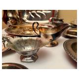 Large Lot of Silver Plated Serving Ware inc. Sheffield