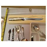 Silver Plated Utensils, Spoons, Forks, Serving Items