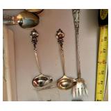 Silver Plated Utensils, Spoons, Forks, Serving Items