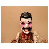 Chinese Carved Puppet on Wooden Base