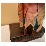 Chinese Carved Puppet on Wooden Base
