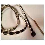 Braided Leather Whip
