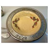 Provencial Ware "Golden Maire" Bowl, Gorham Silver Plated Trivet and more.