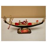 Venetian Gondola Figurine and Colosseum Wall Art