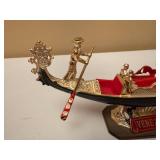 Venetian Gondola Figurine and Colosseum Wall Art