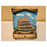 Venetian Gondola Figurine and Colosseum Wall Art