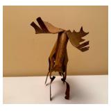 Rustic Metal Moose Figurine