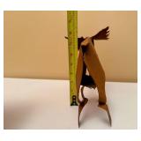 Rustic Metal Moose Figurine