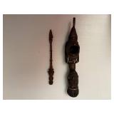 Vintage Tribal Wood Carved Figurines