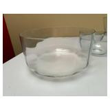 Glass Salad Bowl Set