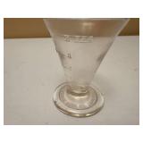 Set of Four Vintage Apothecary Beakers and Scale