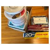Large Lot of Paper Products - Paper Plates, Freezer Wrap and more