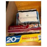 Large Lot of Paper Products - Paper Plates, Freezer Wrap and more