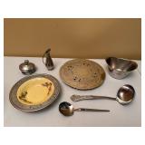 Provencial Ware "Golden Maire" Bowl, Gorham Silver Plated Trivet and more.
