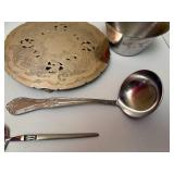 Provencial Ware "Golden Maire" Bowl, Gorham Silver Plated Trivet and more.