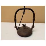 19th Century Rave Miners Lamp with Rooster Flame