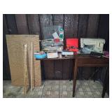 Vintage Sewing Machine & Asst Accessories