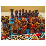 Hand Carved/Painted Peruvian Chess Set