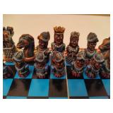 Hand Carved/Painted Peruvian Chess Set