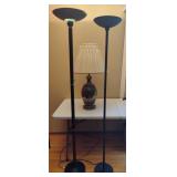 Two Torchiere and One Table Lamp