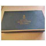 Royal Worcester Bone China Toothpick Holder & Small Plate