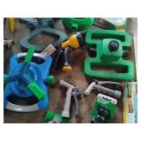 Lot of Sprinkers, Nozzles & Rain Gauges