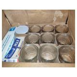 Ball Jelly Glasses w/Plastic Lids
