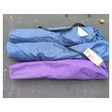 Three Captain Fold-Up Chairs w/Cases