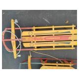Two Vintage Wood Sleds