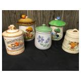 Floral/Forest Cookie Jars