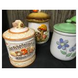 Floral/Forest Cookie Jars
