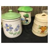 Floral/Forest Cookie Jars