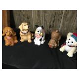 Collection of Dog Cookie Jars