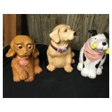 Collection of Dog Cookie Jars