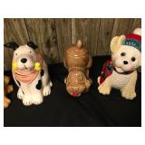 Collection of Dog Cookie Jars